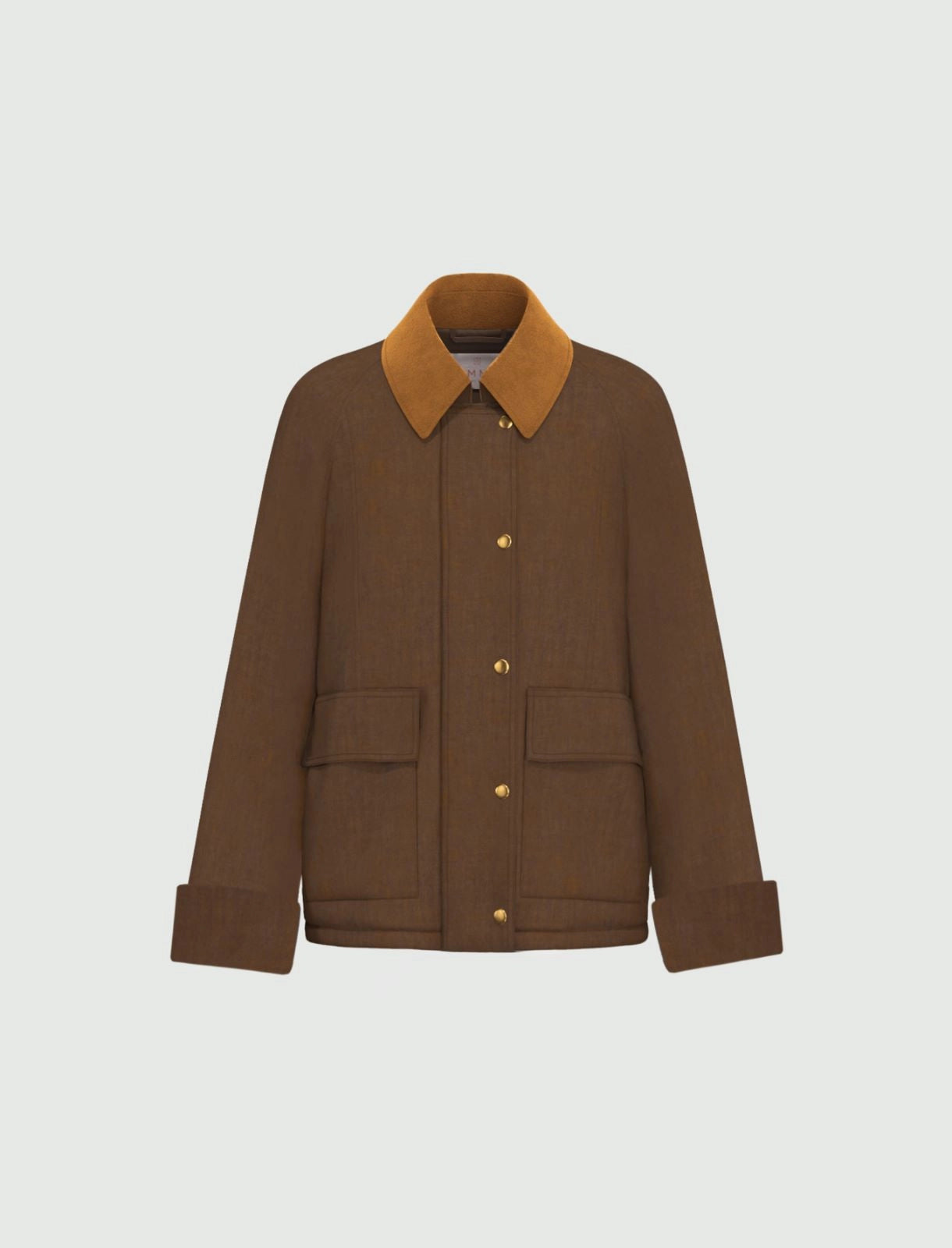 Giaccone collo contrasto