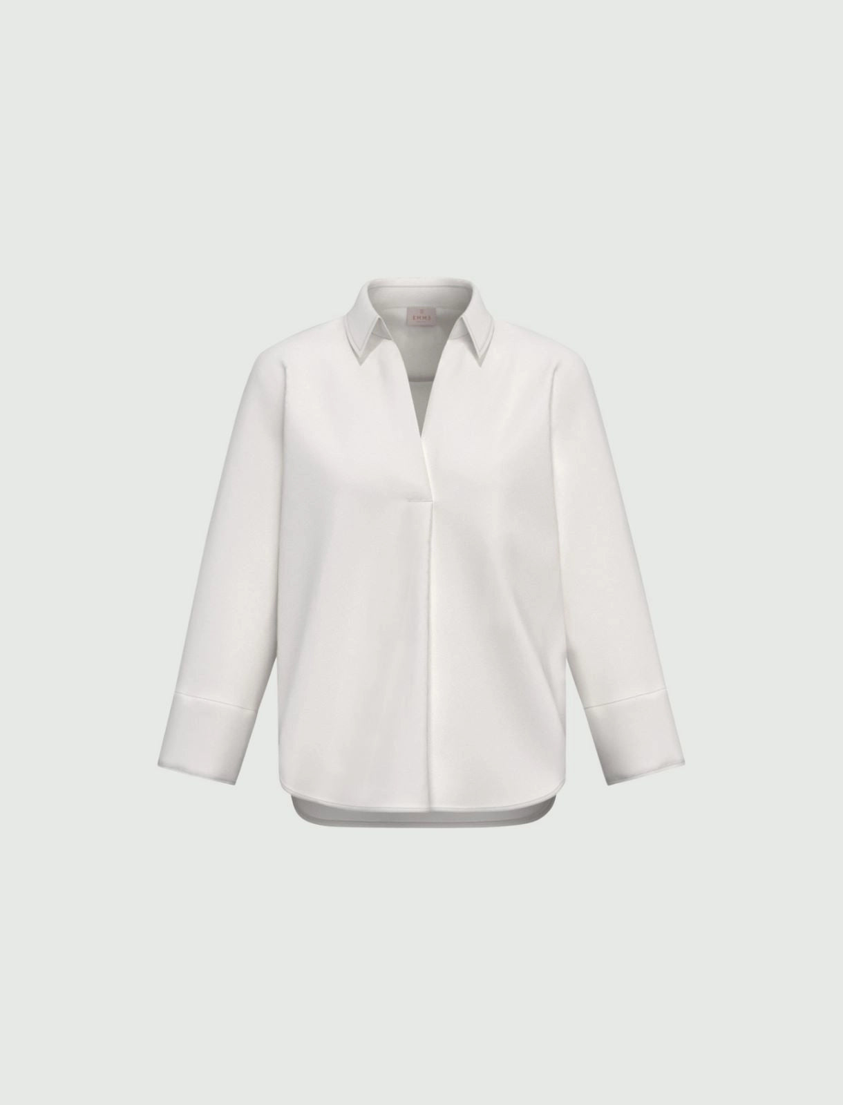 Camicia mezza aperta