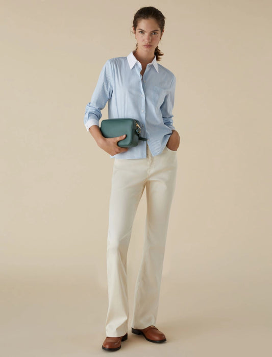 Camicia righe polsi uniti