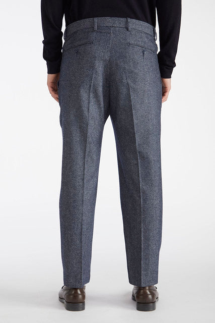 Pantaloni melange pinces