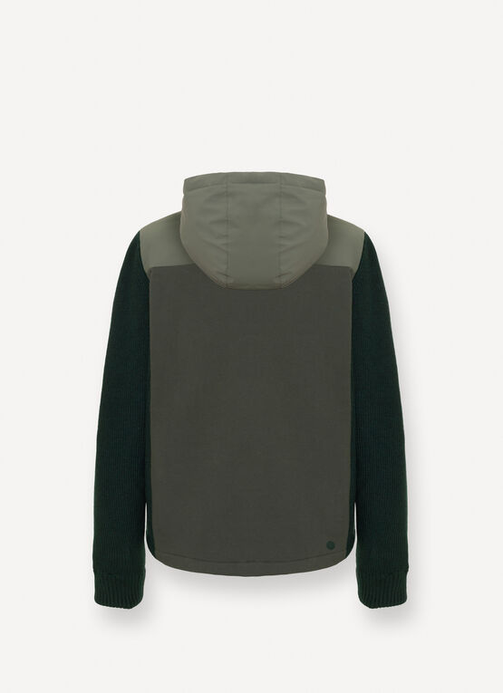 Piumino maniche lana