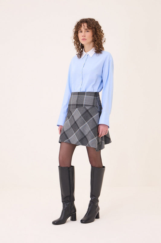 Camicia collo contrasto