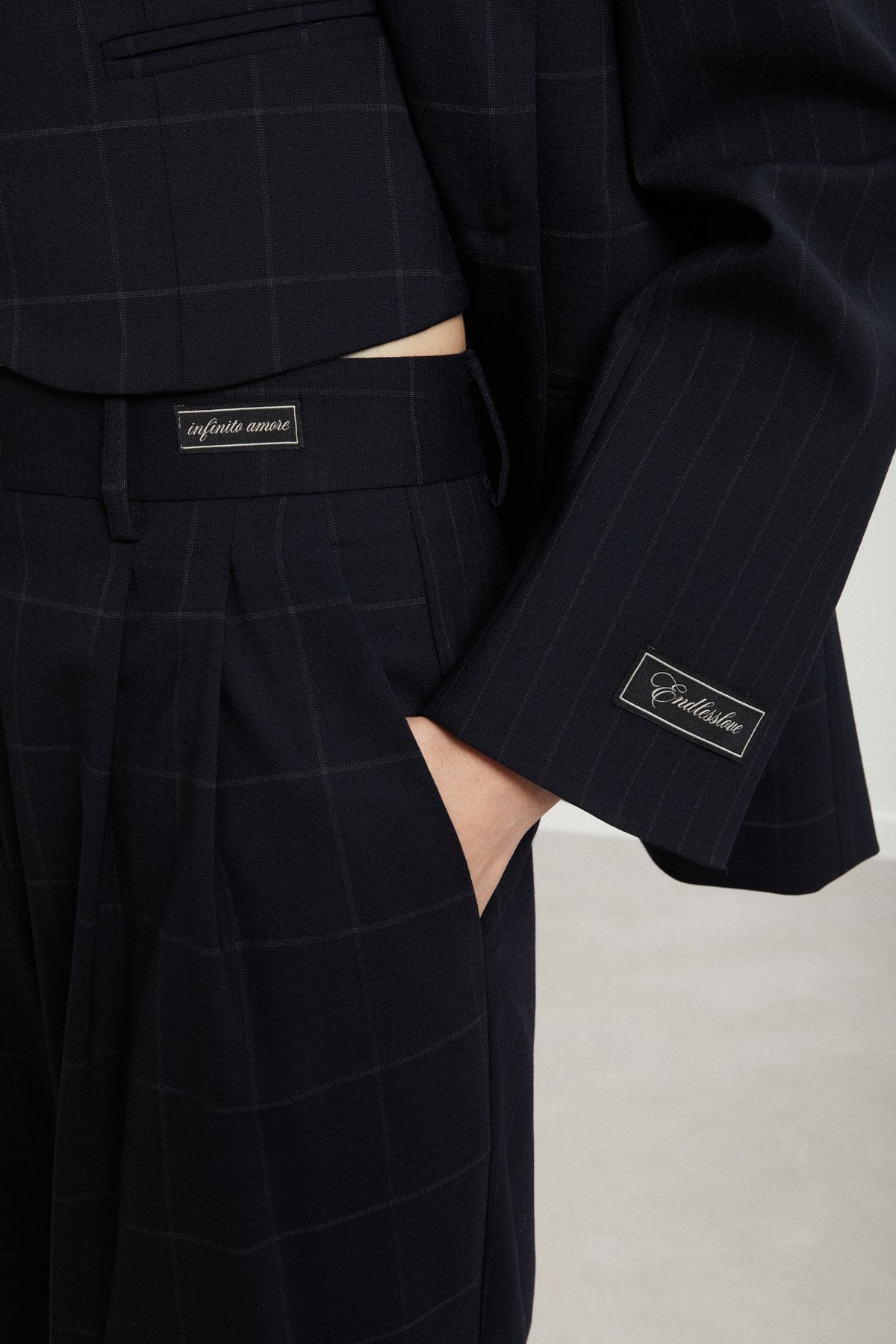 Giacca tessuto finestrato