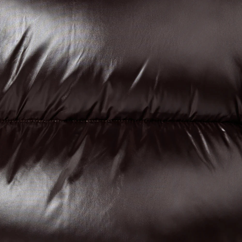 Piumino lucido cappuccio