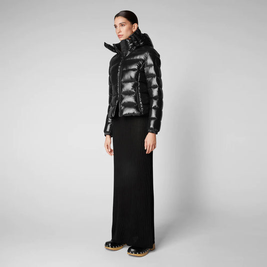 vecchio Piumino lucido cappuccio ovatta