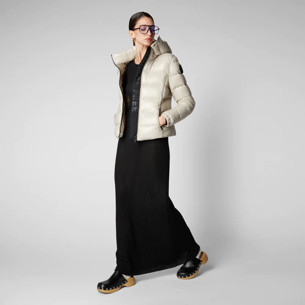 vecchio Piumino lucido cappuccio ovatta