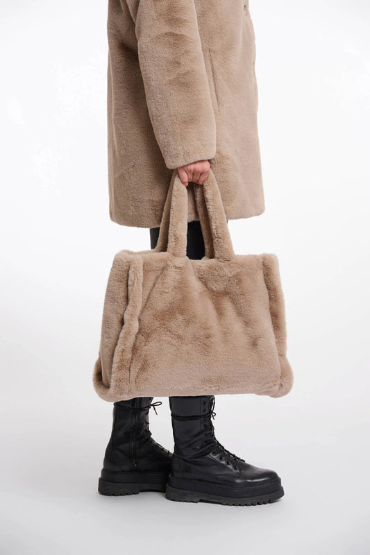 Shopper ecopelliccia