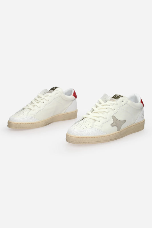 Scarpe pelle tallonetta rossa