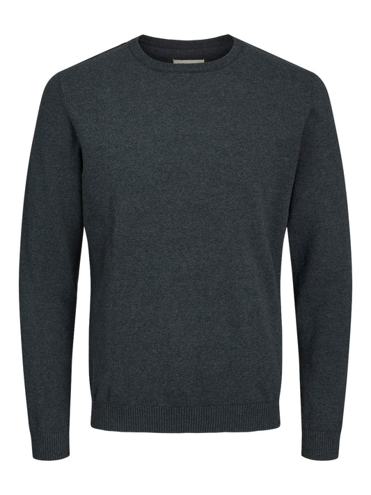 Maglia Girocollo Basica Jack & Jones Plus - Cotone Morbido Taglie Forti