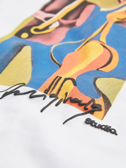 T-shirt stampa centrale