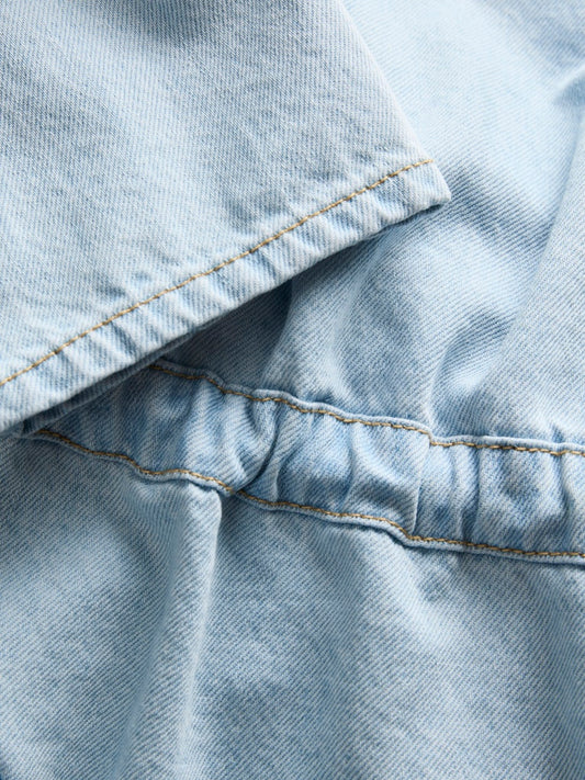 Camicia denim laccetti