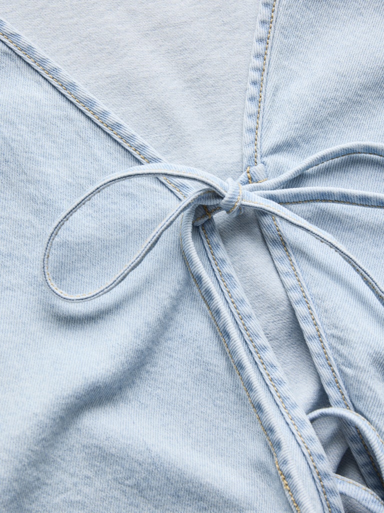 Camicia denim laccetti