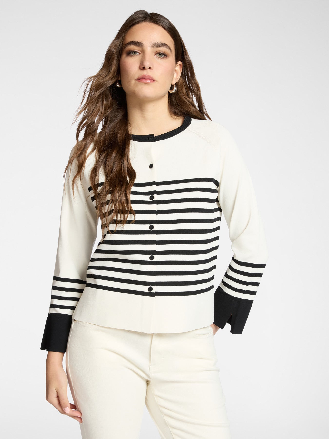 Cardigan righe