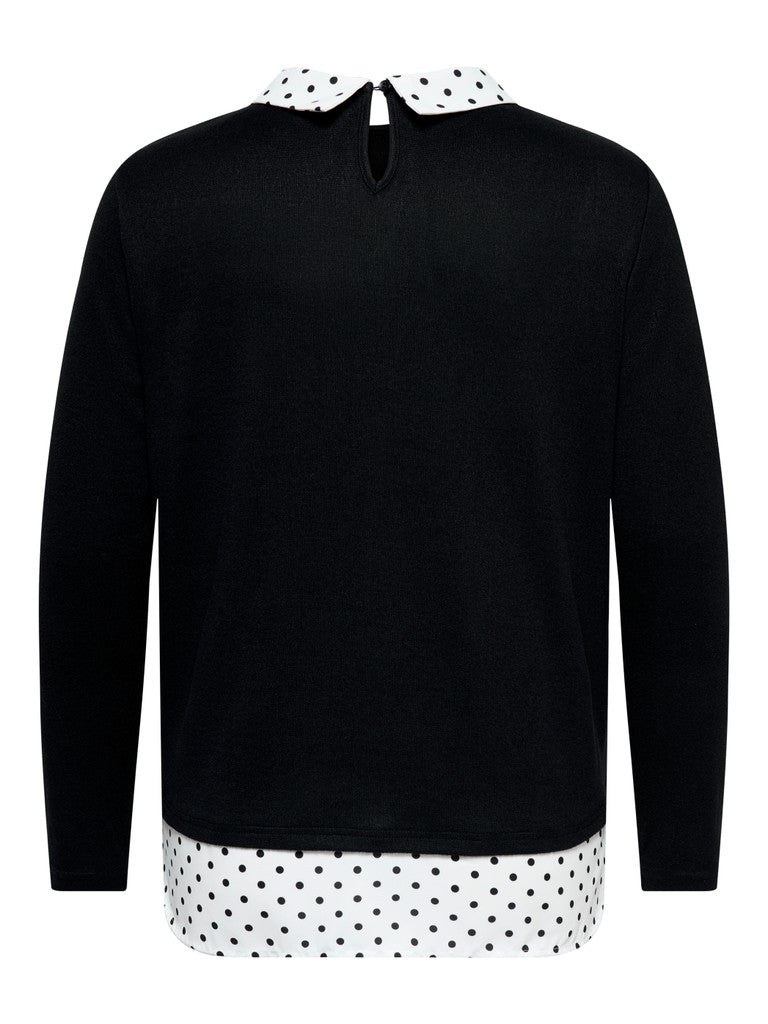 Maglia finta camicia
