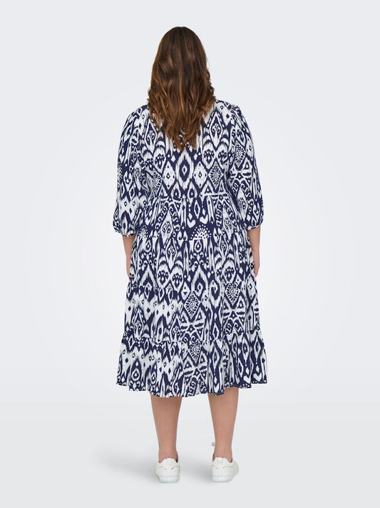 Abito fantasia maniche 3/4