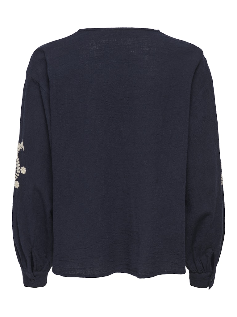Camicia maniche lunghe ricami
