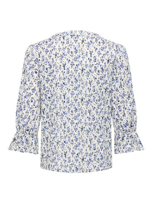 Camicia maniche 3/4 jabot