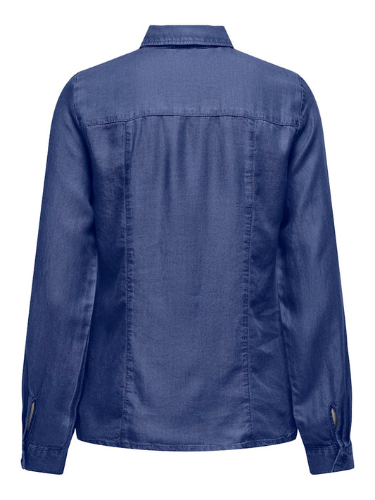 Camicia tencel effetto denim