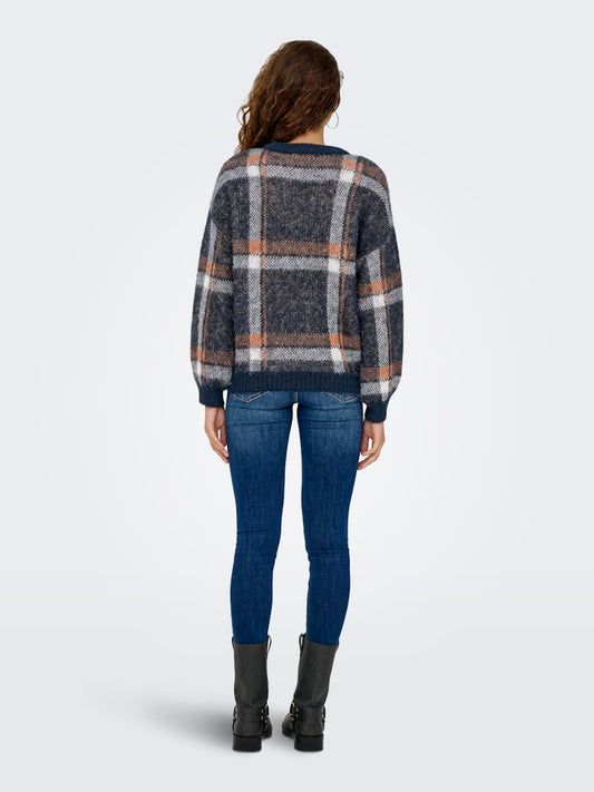 Maglia girocollo check