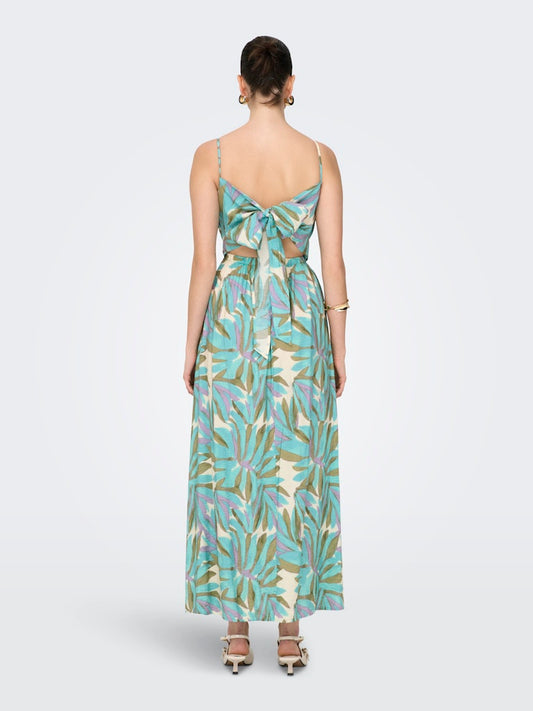 Abito fantasia foglie