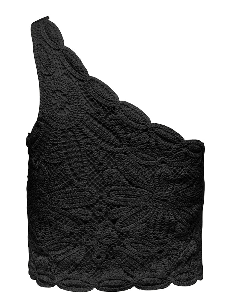 Top monospalla macrame