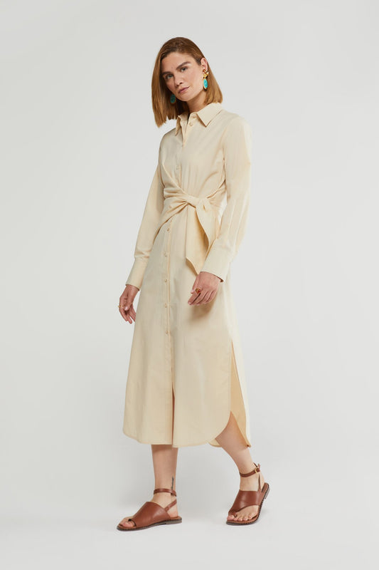 Abito a camicia nodo lato