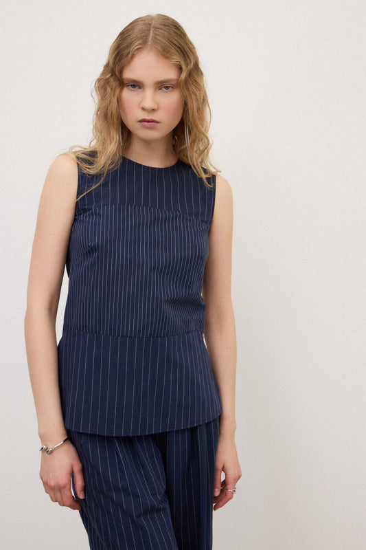 Camicia smanicata gessata