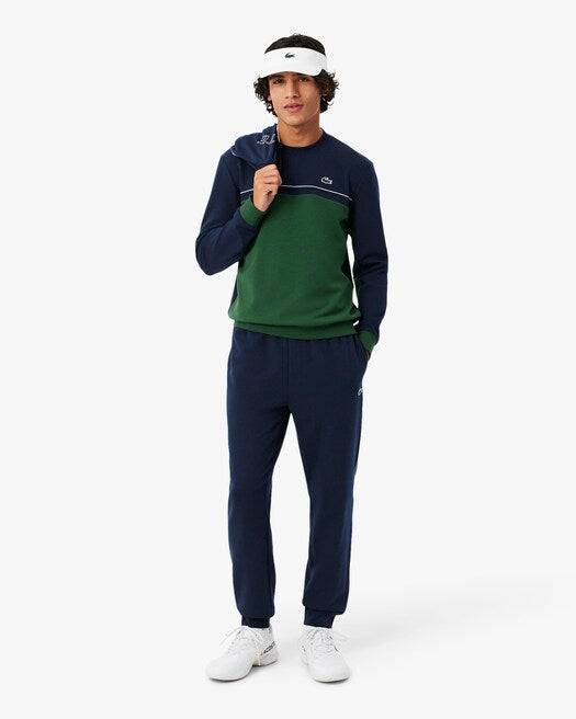 Felpa girocollo bicolore