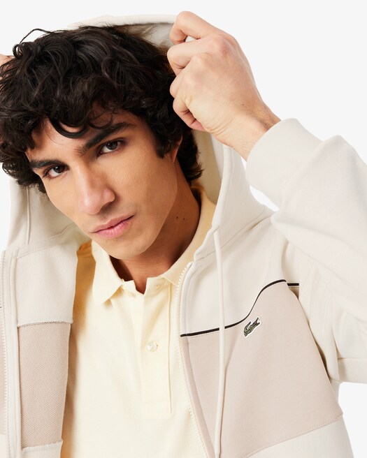 Felpa cappuccio contrasto