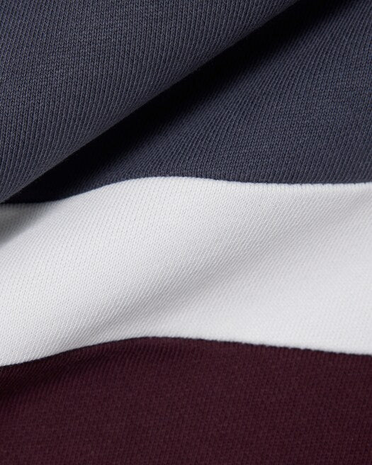 Felpa zip tre colori