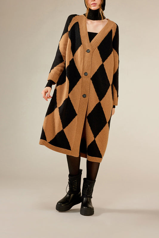 Cardigan over rombi