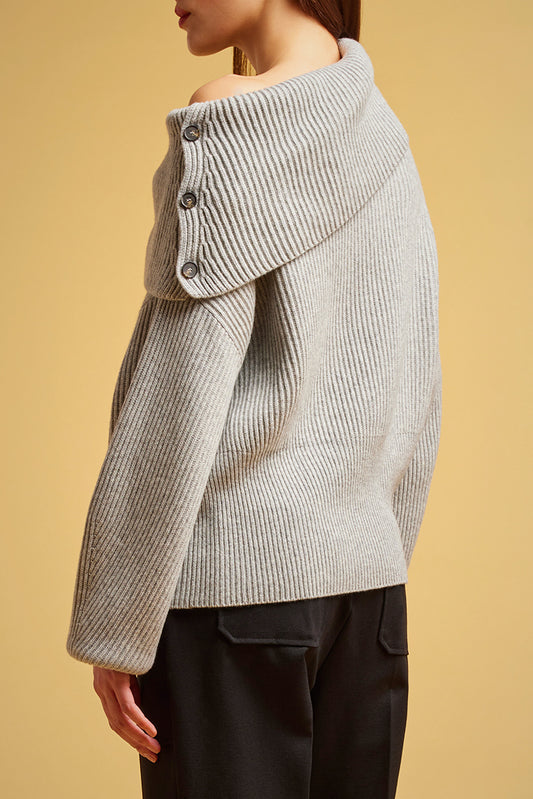 Maglia scollo ciambella