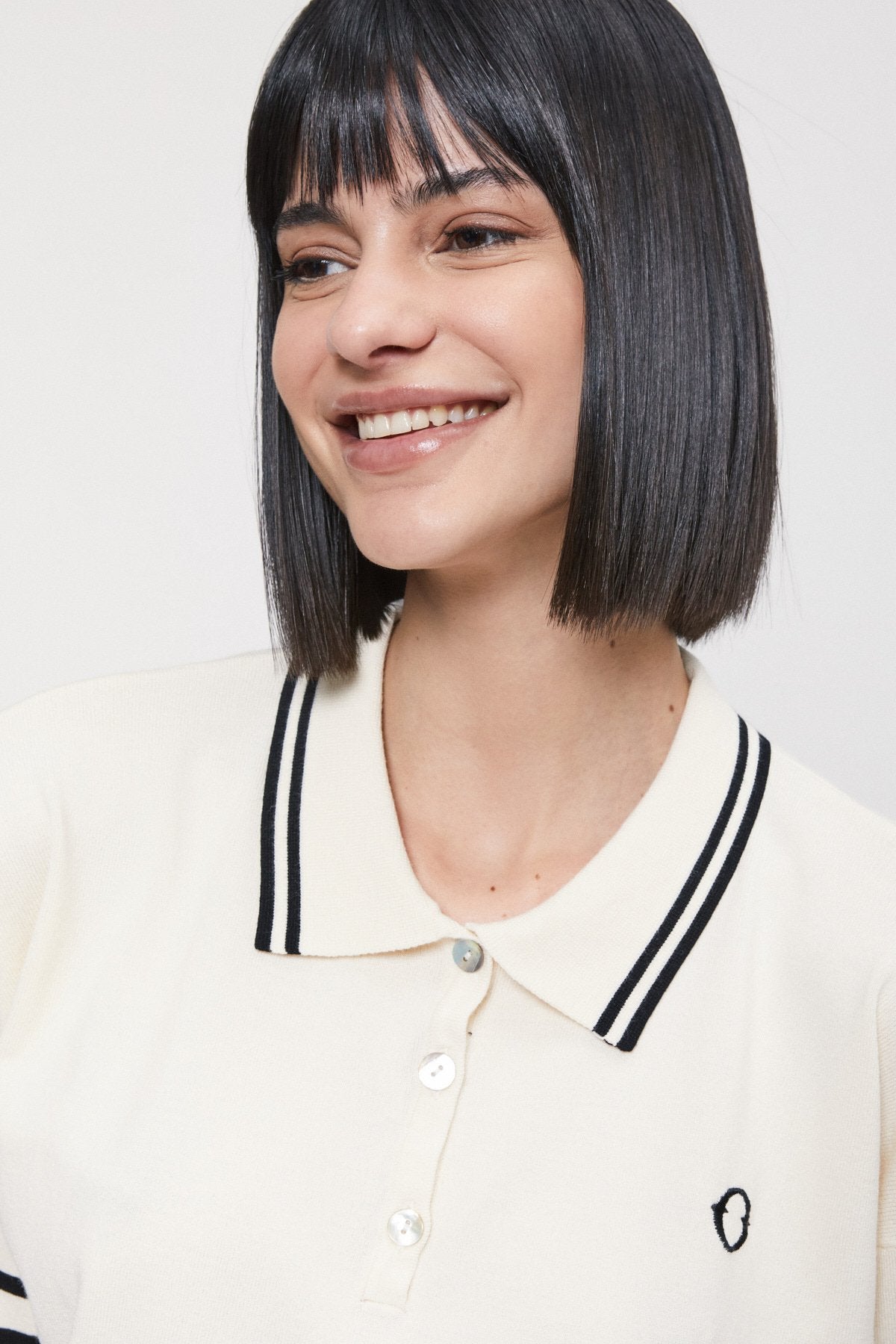 Polo maniche 3/4 contrasti