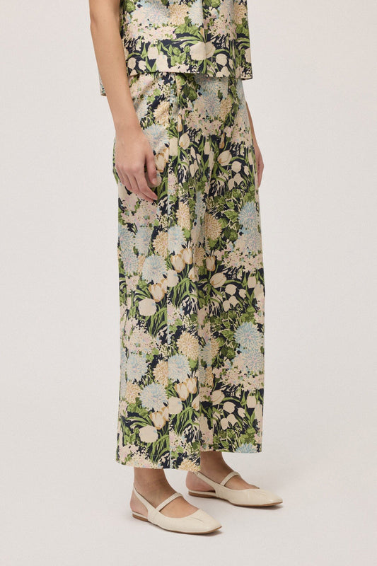 Pantaloni fantasia fiori