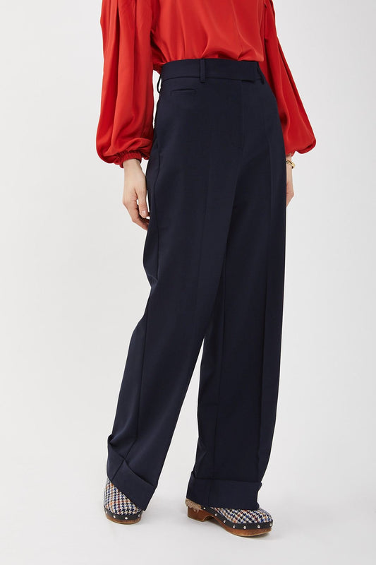 PANTALONI DRITTI RISVOLTO