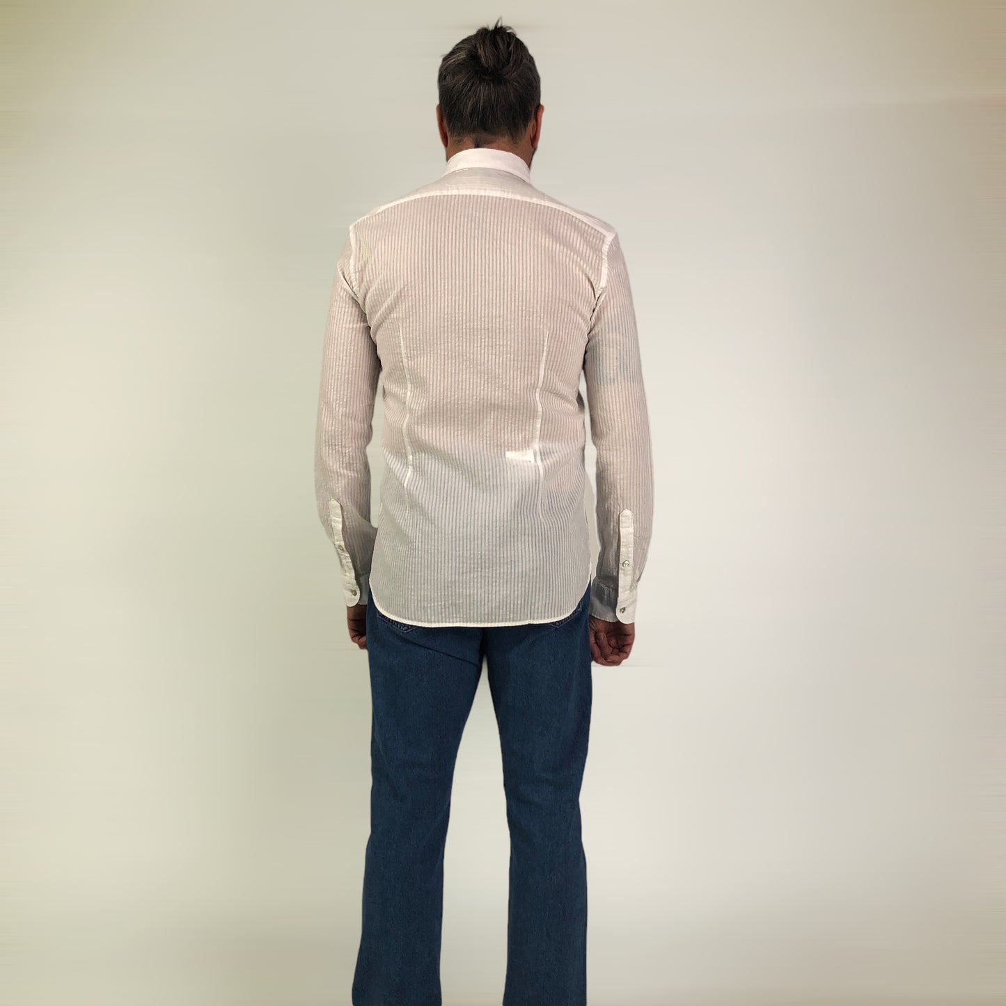 CAMICIA COLLO FRANCESE SEERSUCKER