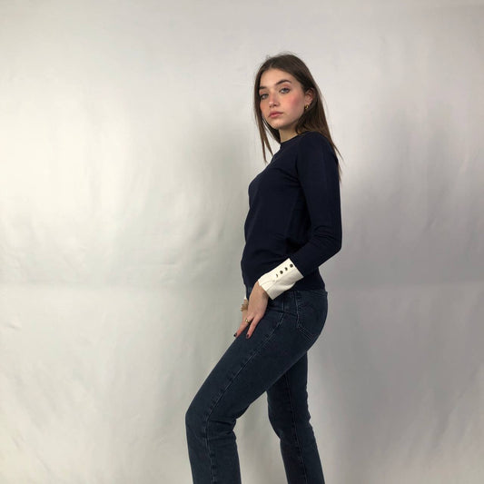 MAGLIA POLSINI CONTRASTO