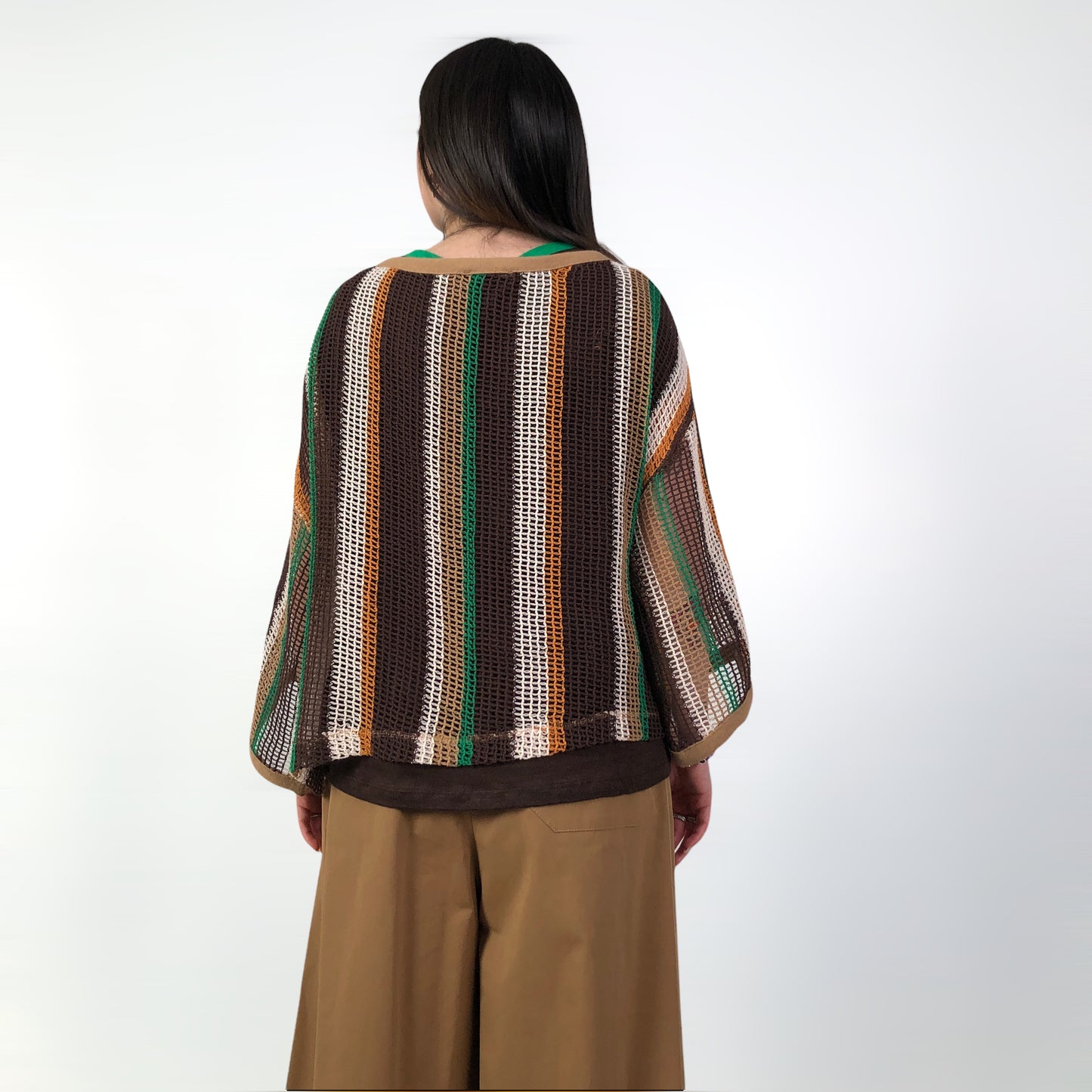 MAGLIA FILET MULTICOLORE