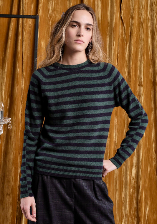 Maglia girocollo righe