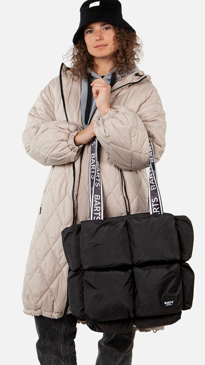 Borsa a spalla fettuccia logata