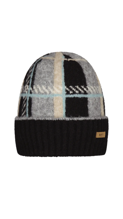 Cuffia jaquard tartan