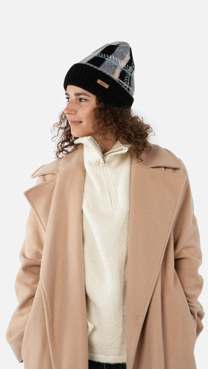 Cuffia jaquard tartan