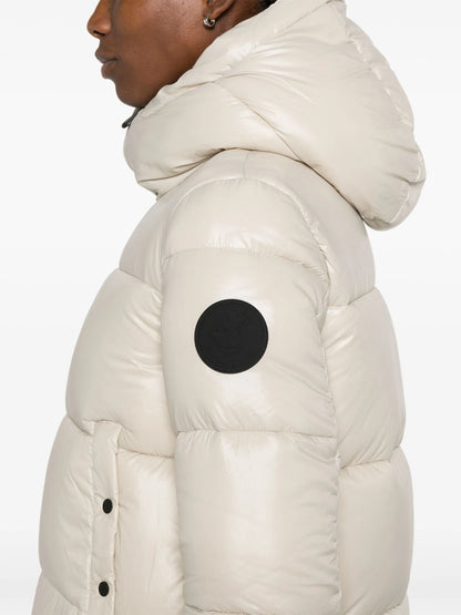 Piumino lucido cappuccio