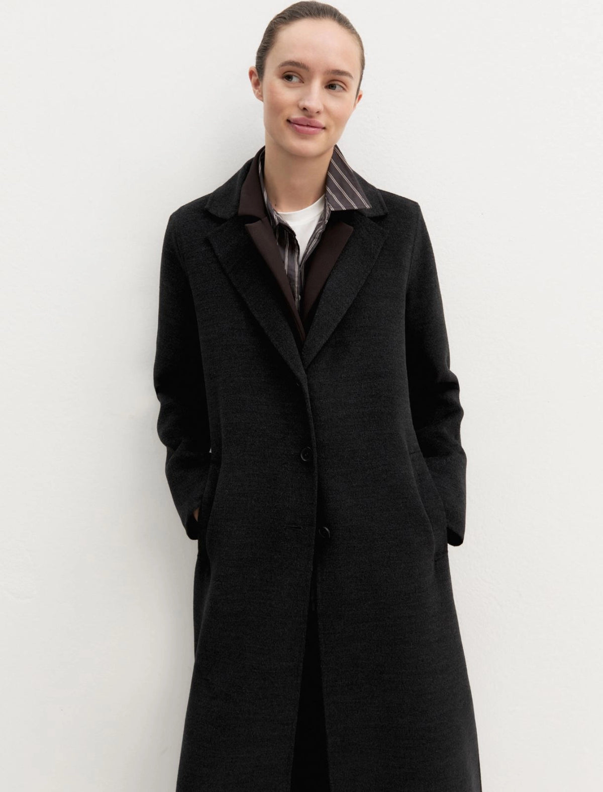 Cappotto lungo rever