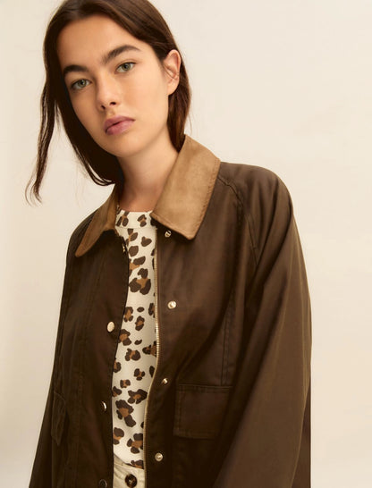 Giaccone collo contrasto