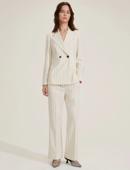 Tailleur pantalone gessato