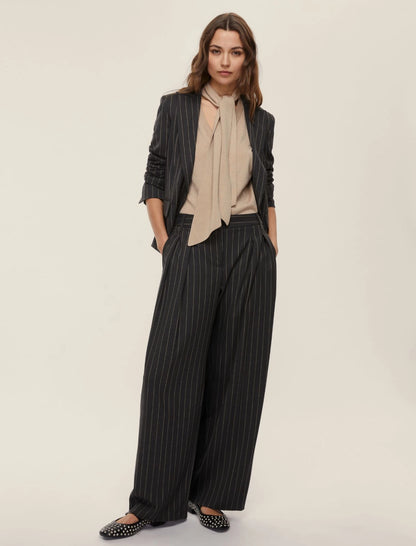 Giacca gessata stretch