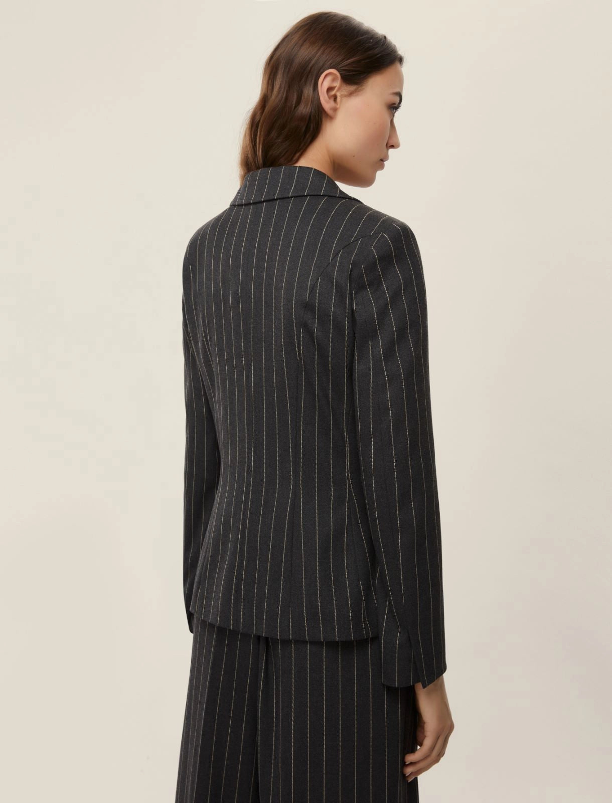 Giacca gessata stretch