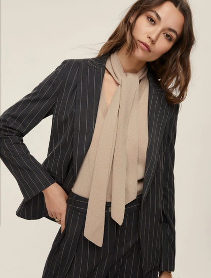 Giacca gessata stretch