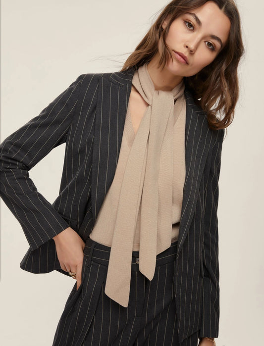 Giacca gessata stretch